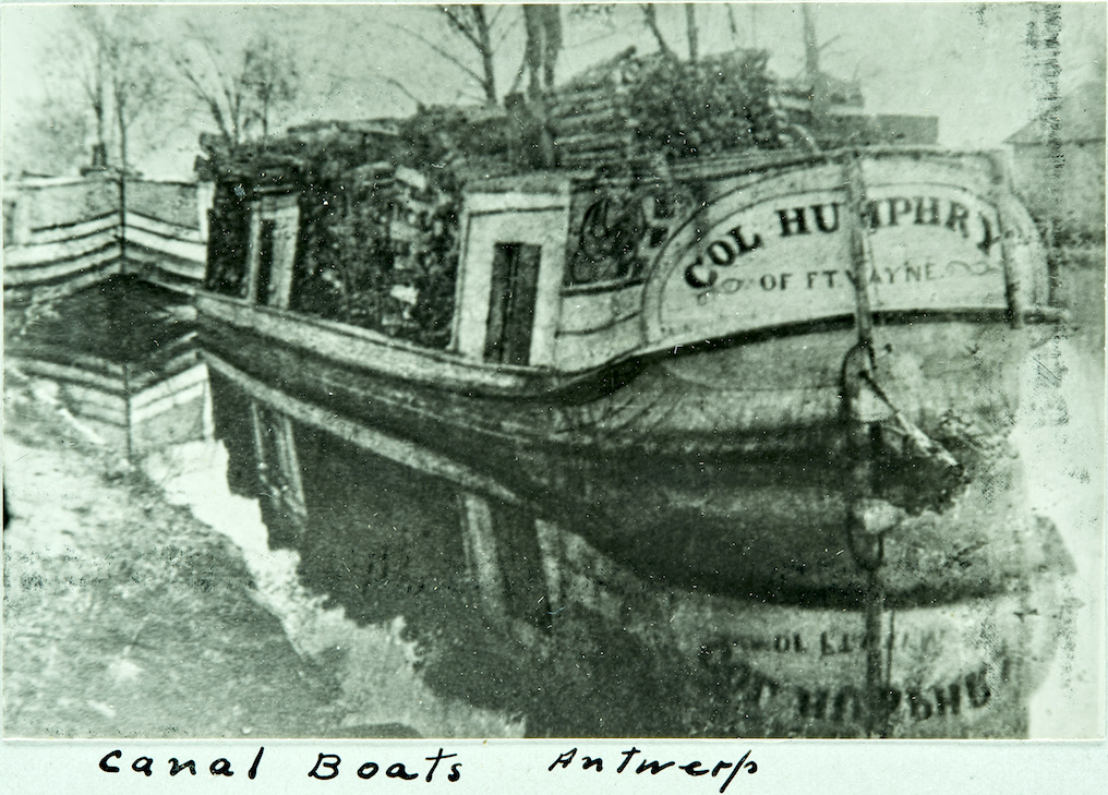 A CANAL BOAT IN ANTWERP West Bend News