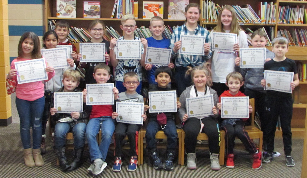 Grover Hill Elementary January Students of the Month West Bend News