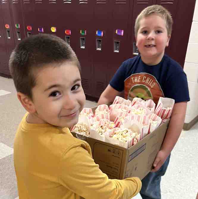 POPCORN WITH A PURPOSE AT OAKWOOD ELEMENTARY West Bend News
