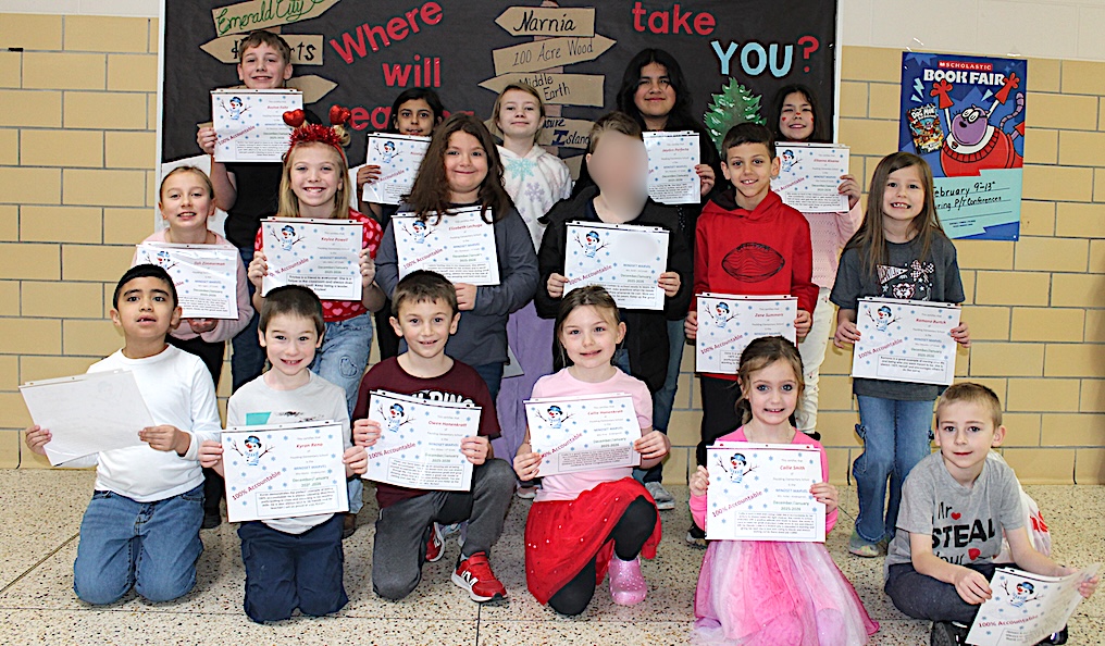 Paulding Elementary School’s December/January Mindset Marvels West