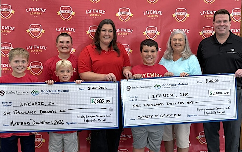 Partner Level donation with Goodville and Straley Insurance Services