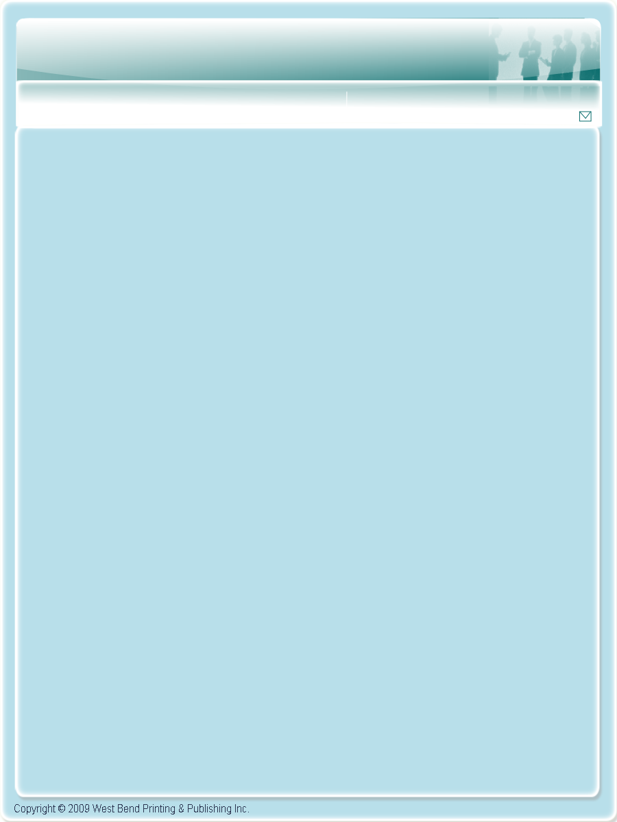 Copyright © 2009 West Bend Printing & Publishing Inc. 